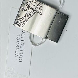 Versace Silver Women’s Belt Buckle - New, With Tag